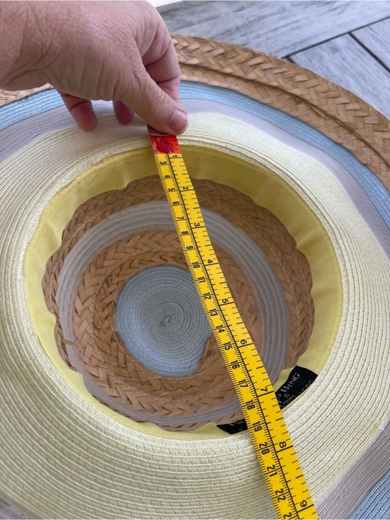 Francesco Bing Wide Brim Striped Straw Sun Hat main image 7